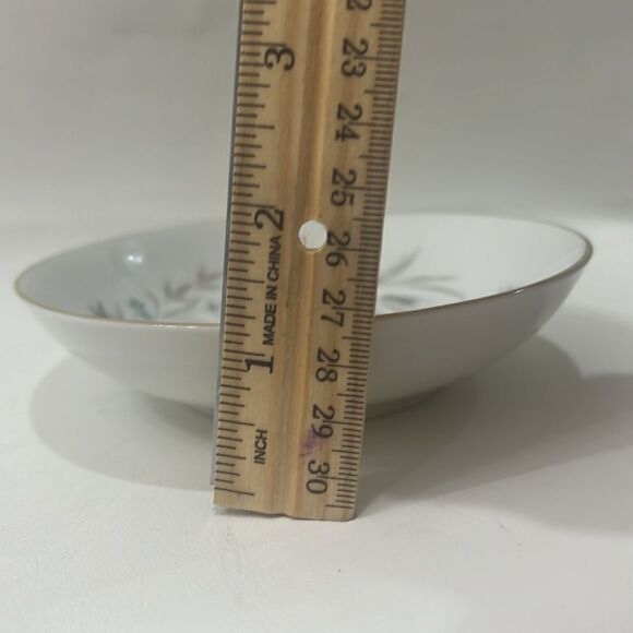 Wentworth Fine China Japan 8 Oz Side Gold Trim Pink Blue Floral 5 1/2 In Round - Picture 6 of 6